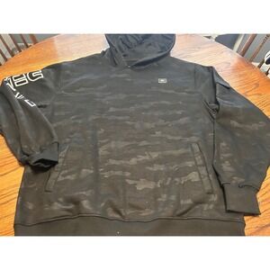Red Ape Mens Black Camo Pullover Hoodie Graphic Sleeve Sweatshirt 3X MCMXXXIII